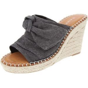 Rampage Women's Sandal Size 9.5 Wedge Linen Summer NEW #bag 10-CC